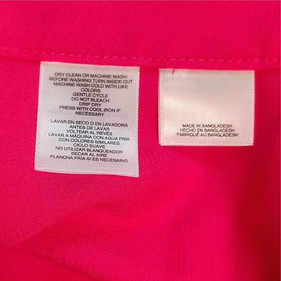 Black Label by Evan-Picone Pink Perfection Straight-Leg Crepe Pants Size 12 NWT - Picture 10 of 11